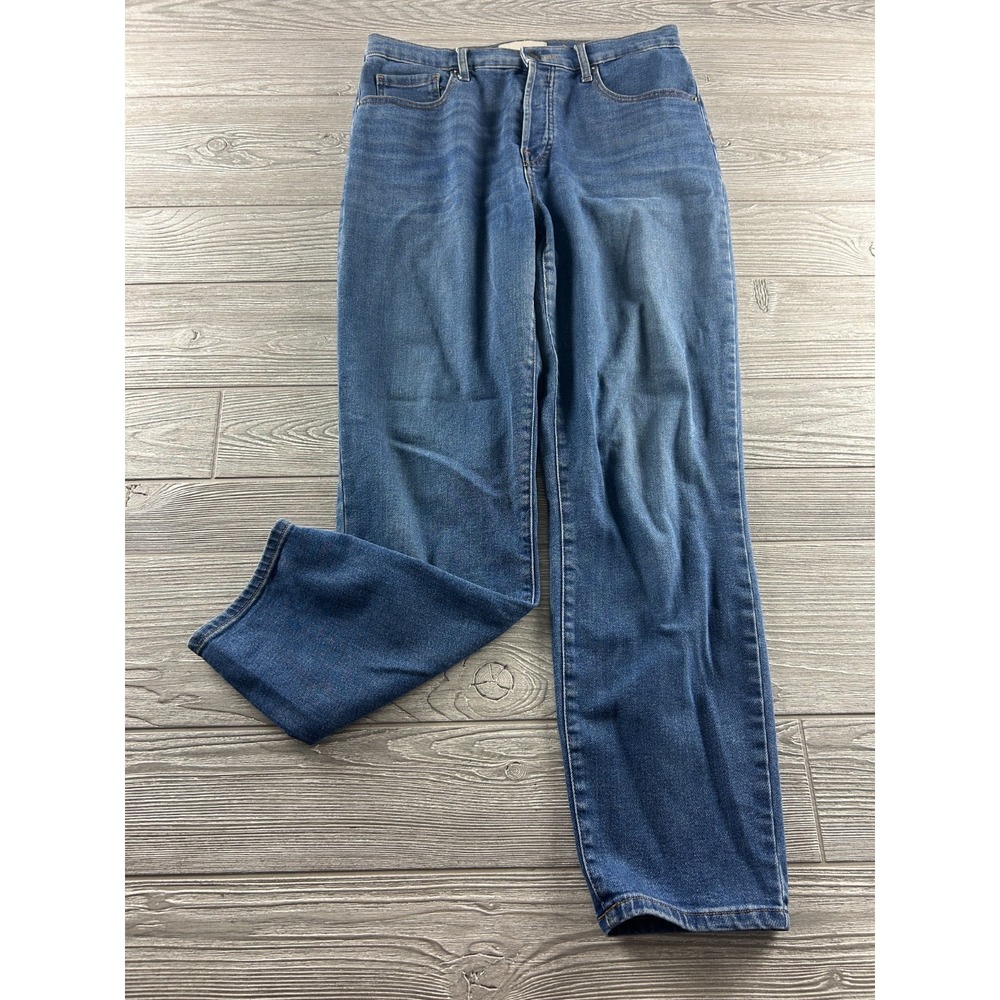 Everlane Cigarette Jeans Button Fly Womens 30 Regular Medium Wash Denim Highrise